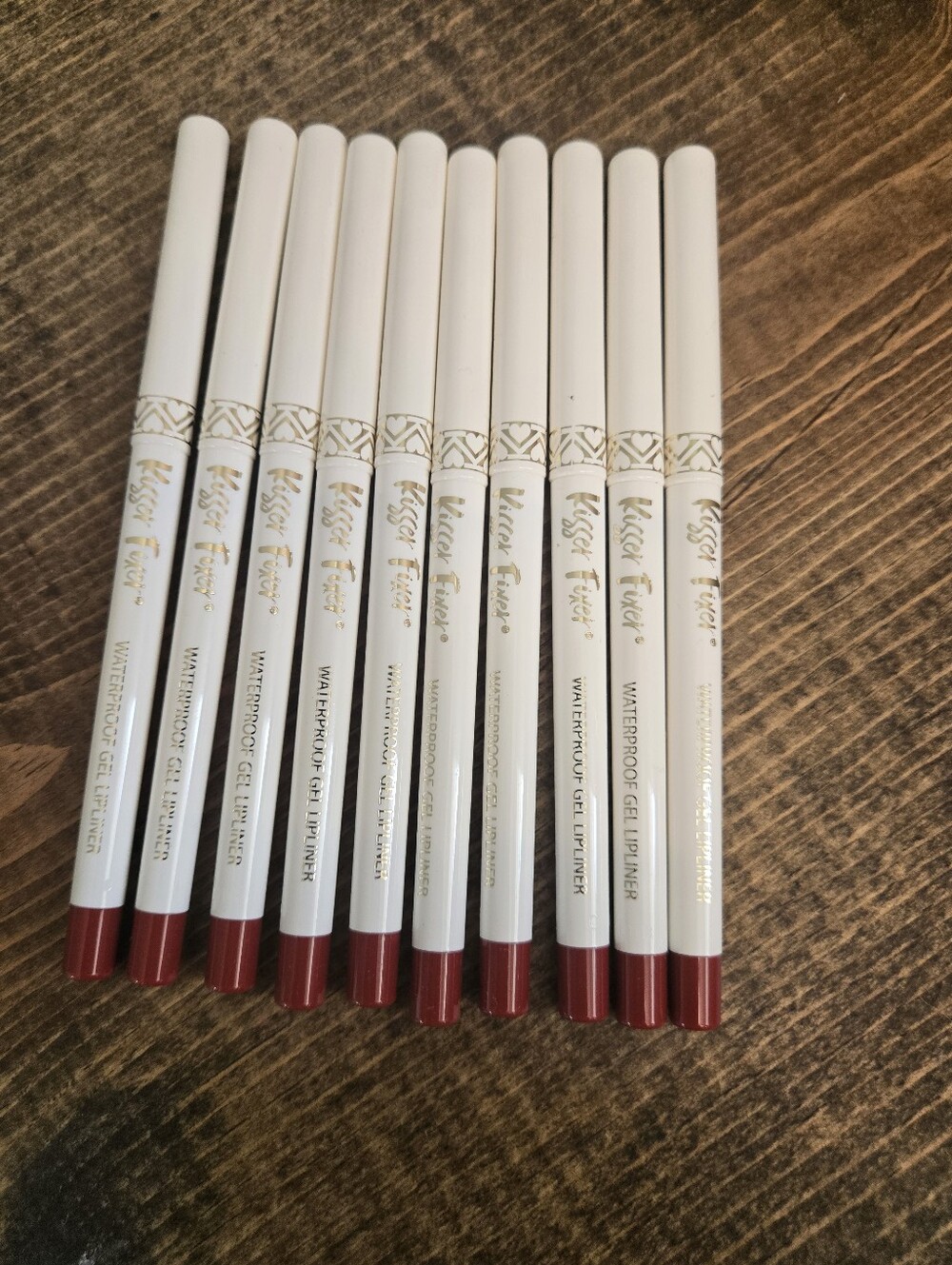 Belle Beauty By Kim Gravel Waterproof Gel Lip Liner - True Red (Set of 10)